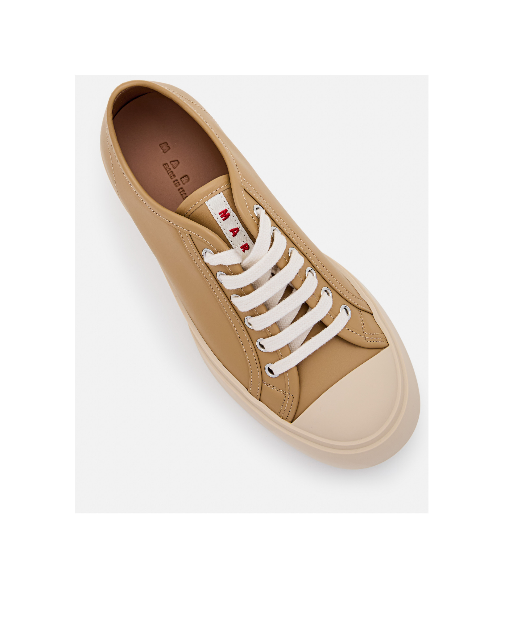 Marni Pablo Low-top Sneakers Metal Eyelets In Nude