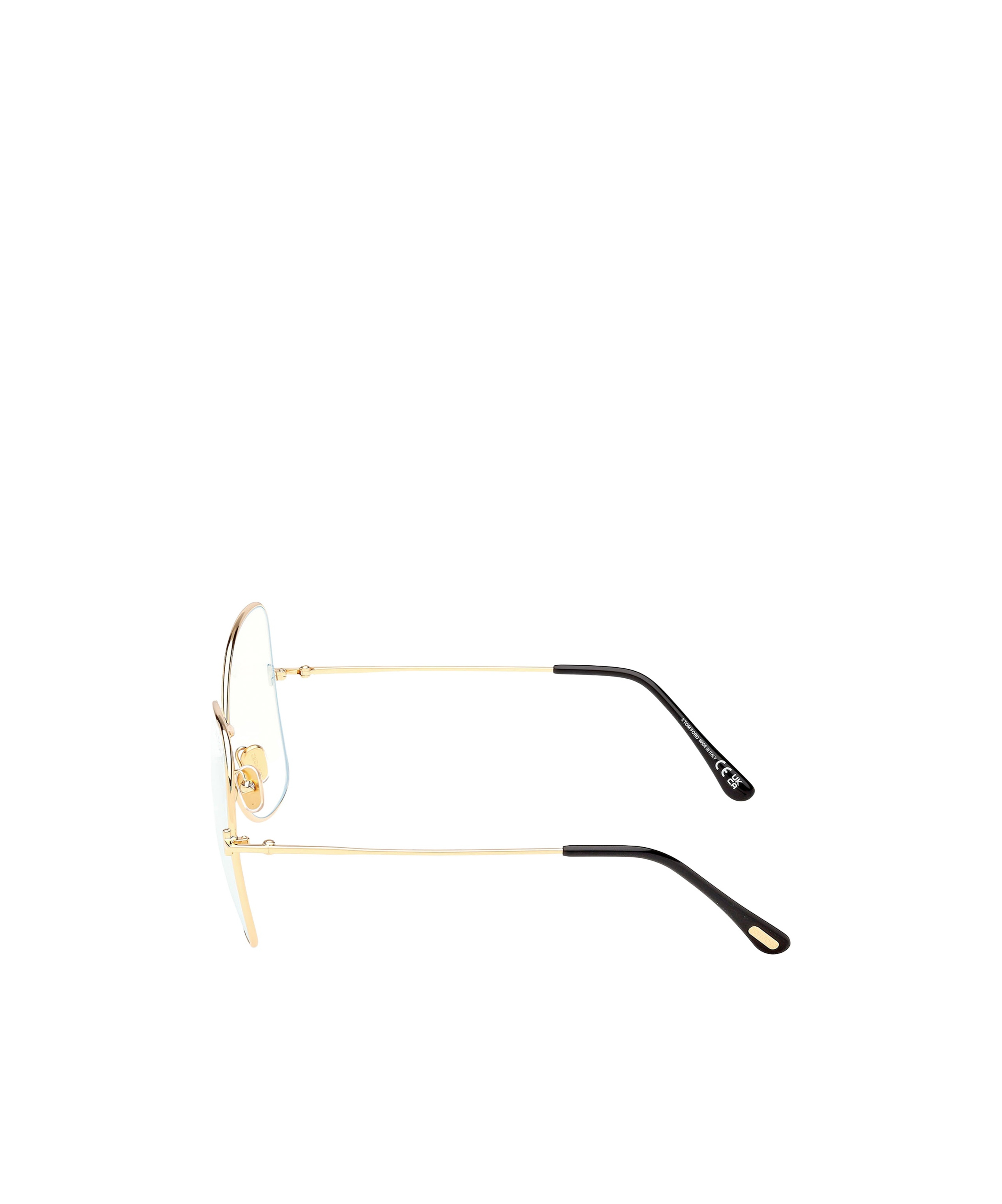 Tom Ford Eyewear Geometric Frame Glasses In Gold