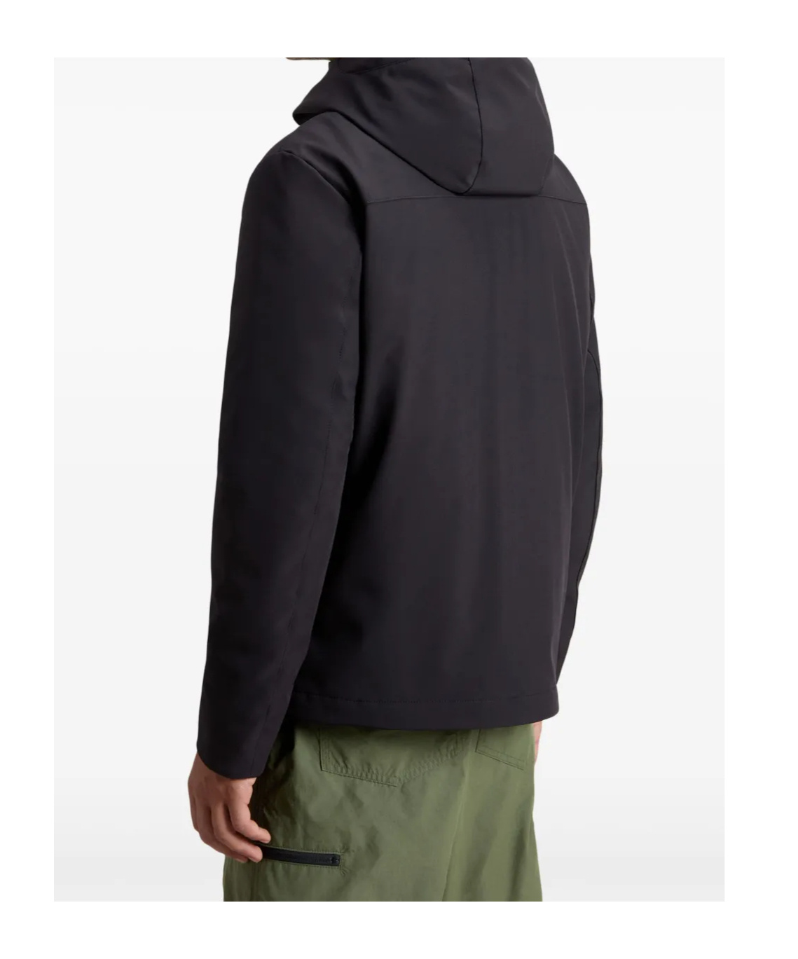 Woolrich Pacific Jacket In Black Softshell In Black