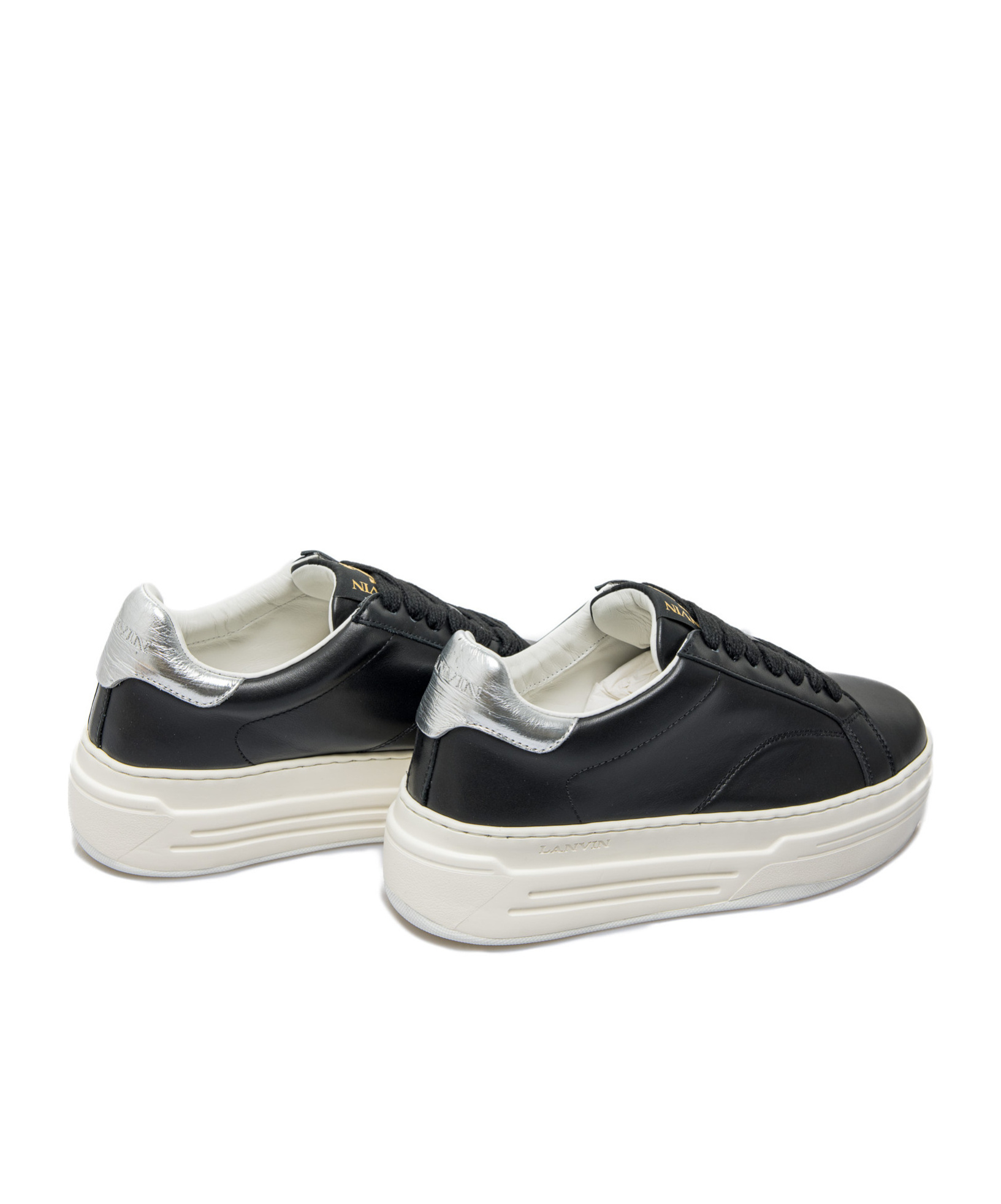 Lanvin Lace-up Low-cut Casual Shoes In Black