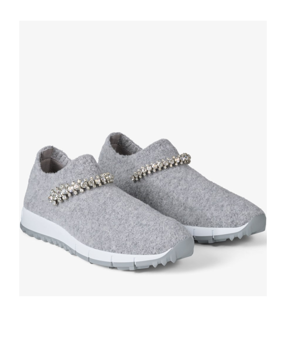 JIMMY CHOO ROUND-HEAD SNEAKERS