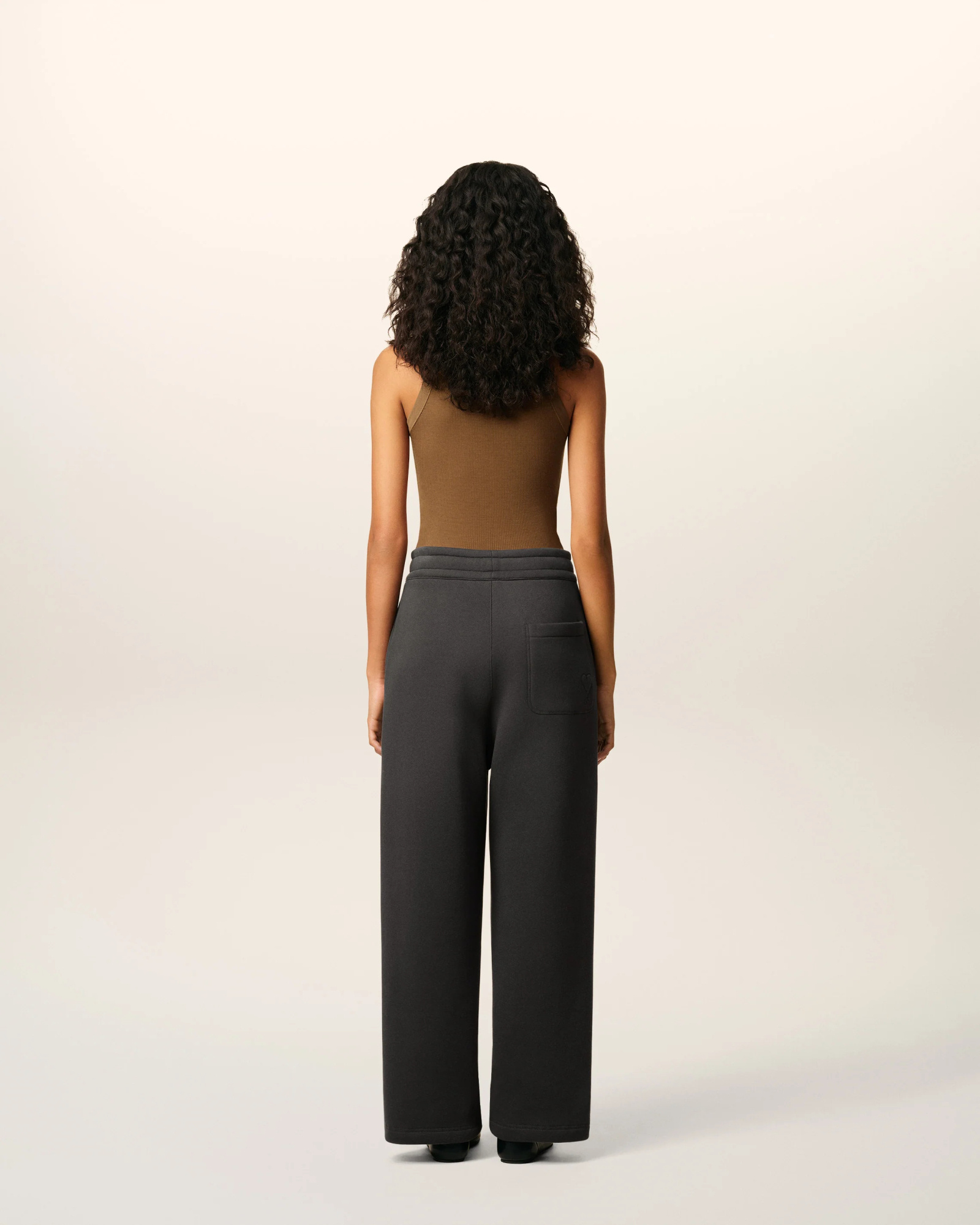 Ami Alexandre Mattiussi Elastic Waist Sweatpants In Black
