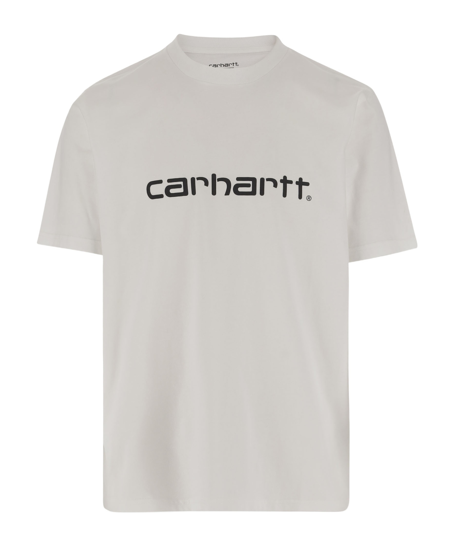 Carhartt Cotton T-shirt With Logo And Crew Neck In White