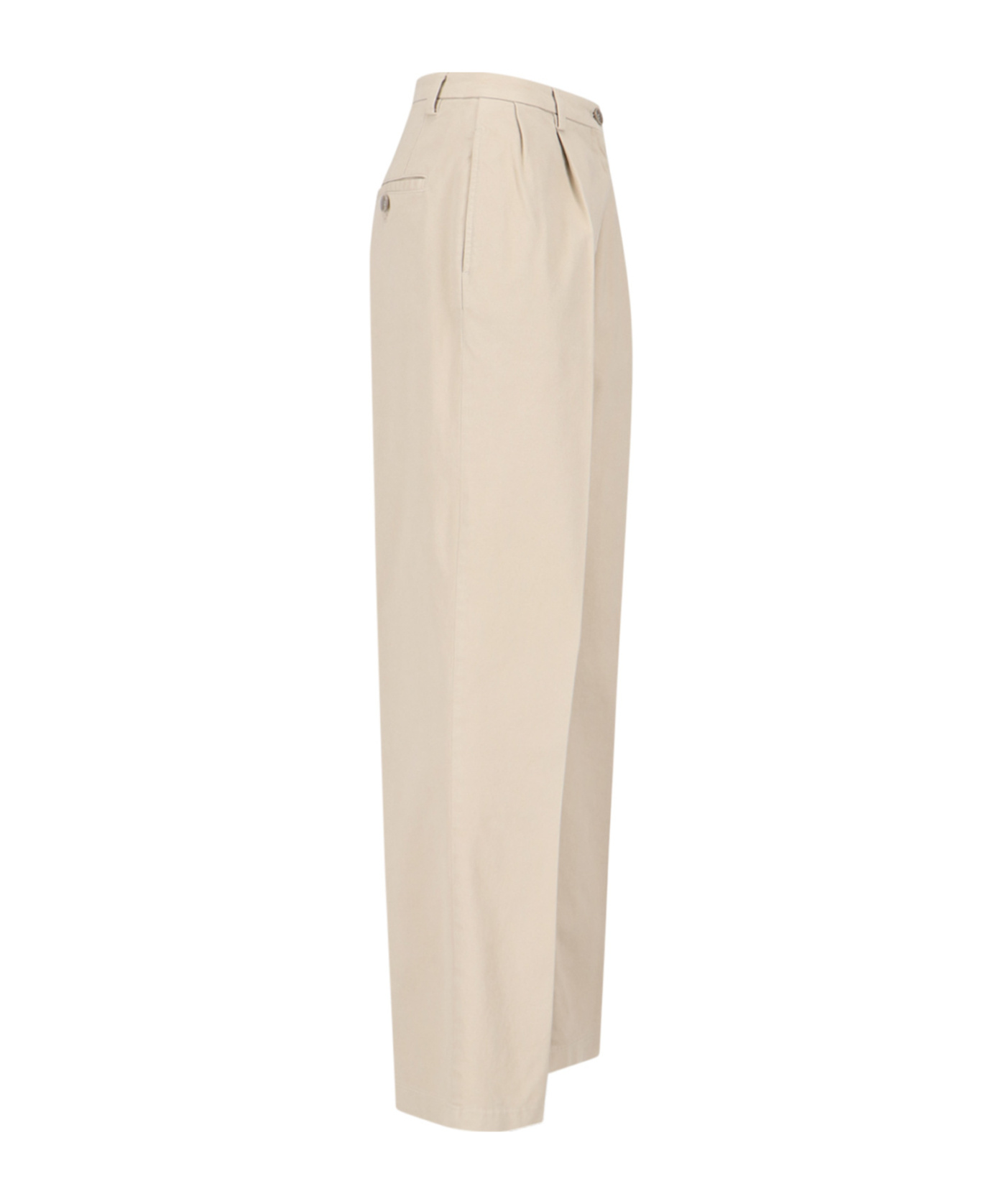 Aspesi Pleated Tailored Trousers In Brown