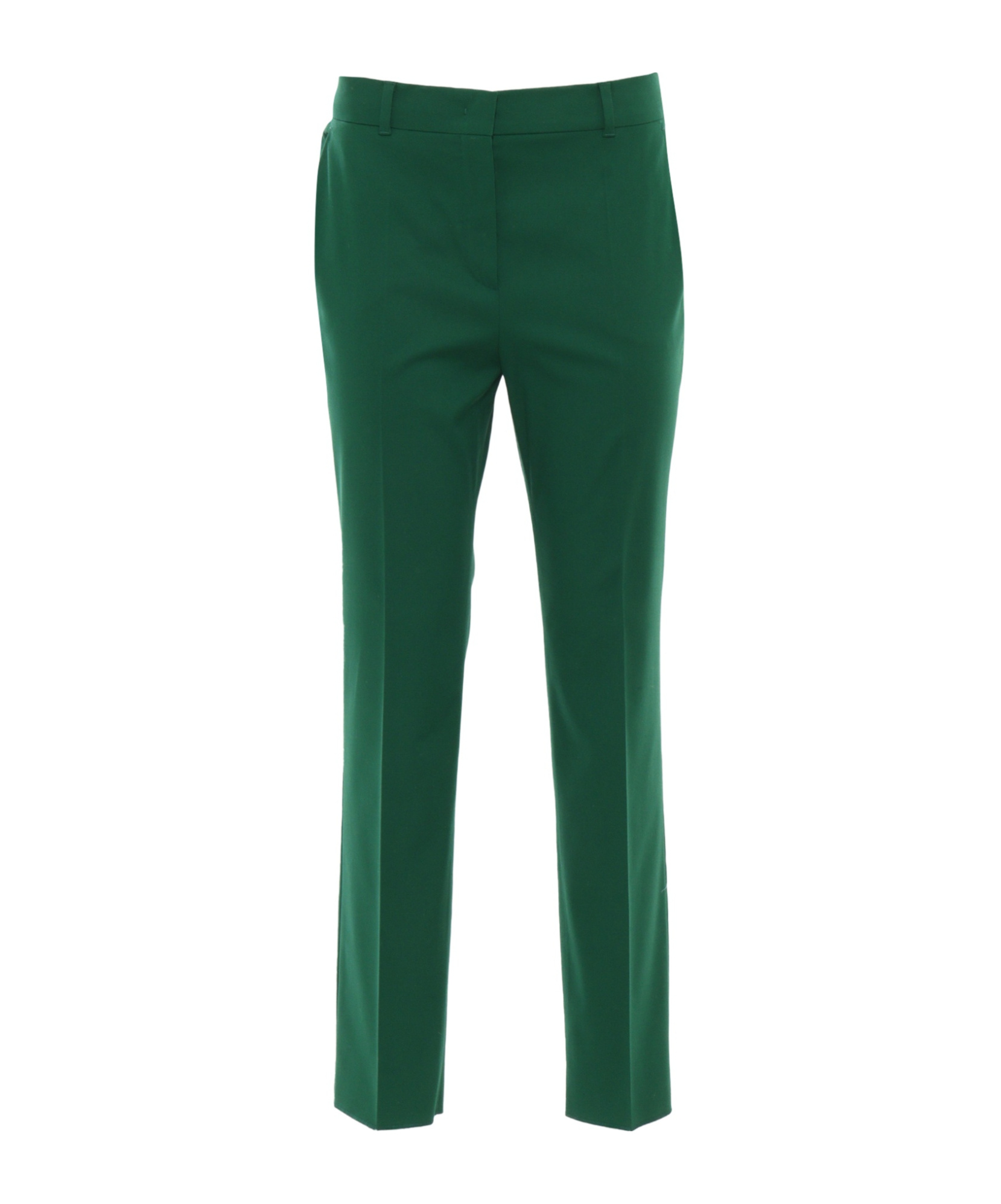 Max Mara Studio David High Waist Trousers In Green