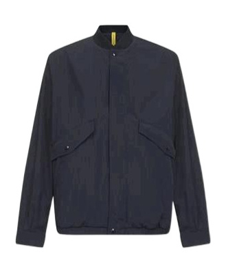 Moncler Long Sleeve Casual Jacket In Midnight Blue