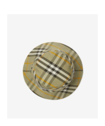 Burberry Check-pattern Reversible Bucket Hat In Nude