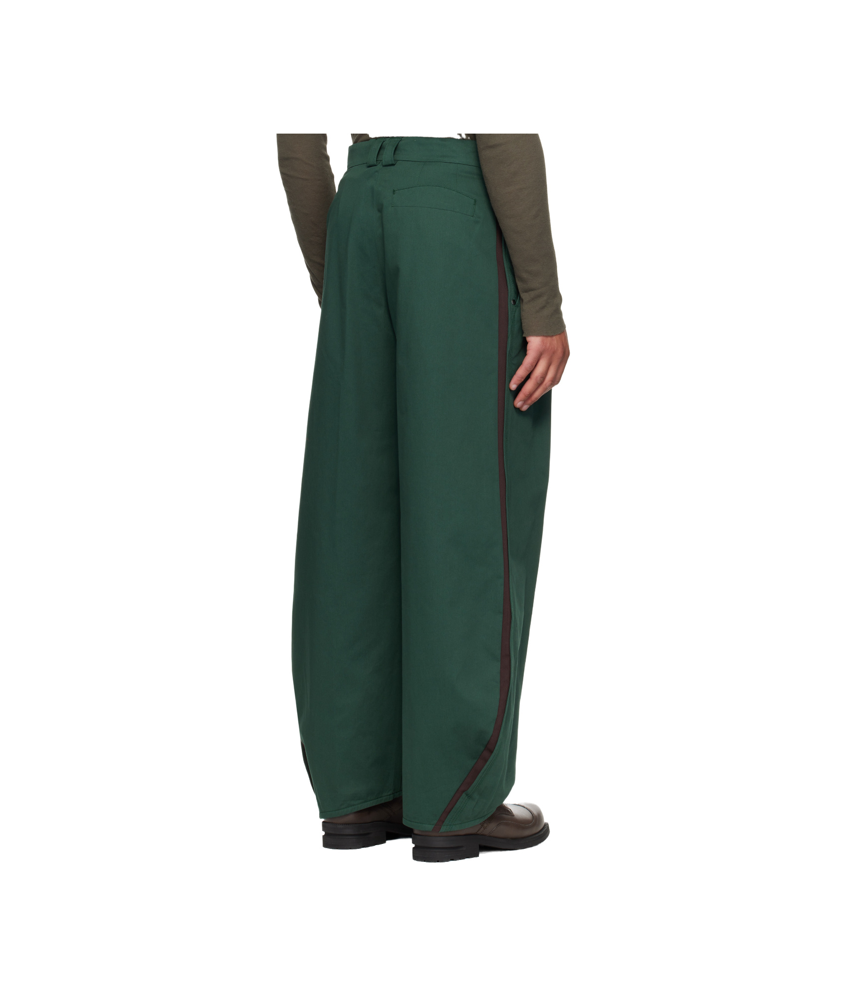 Kiko Kostadinov Green Halics Trousers In Green