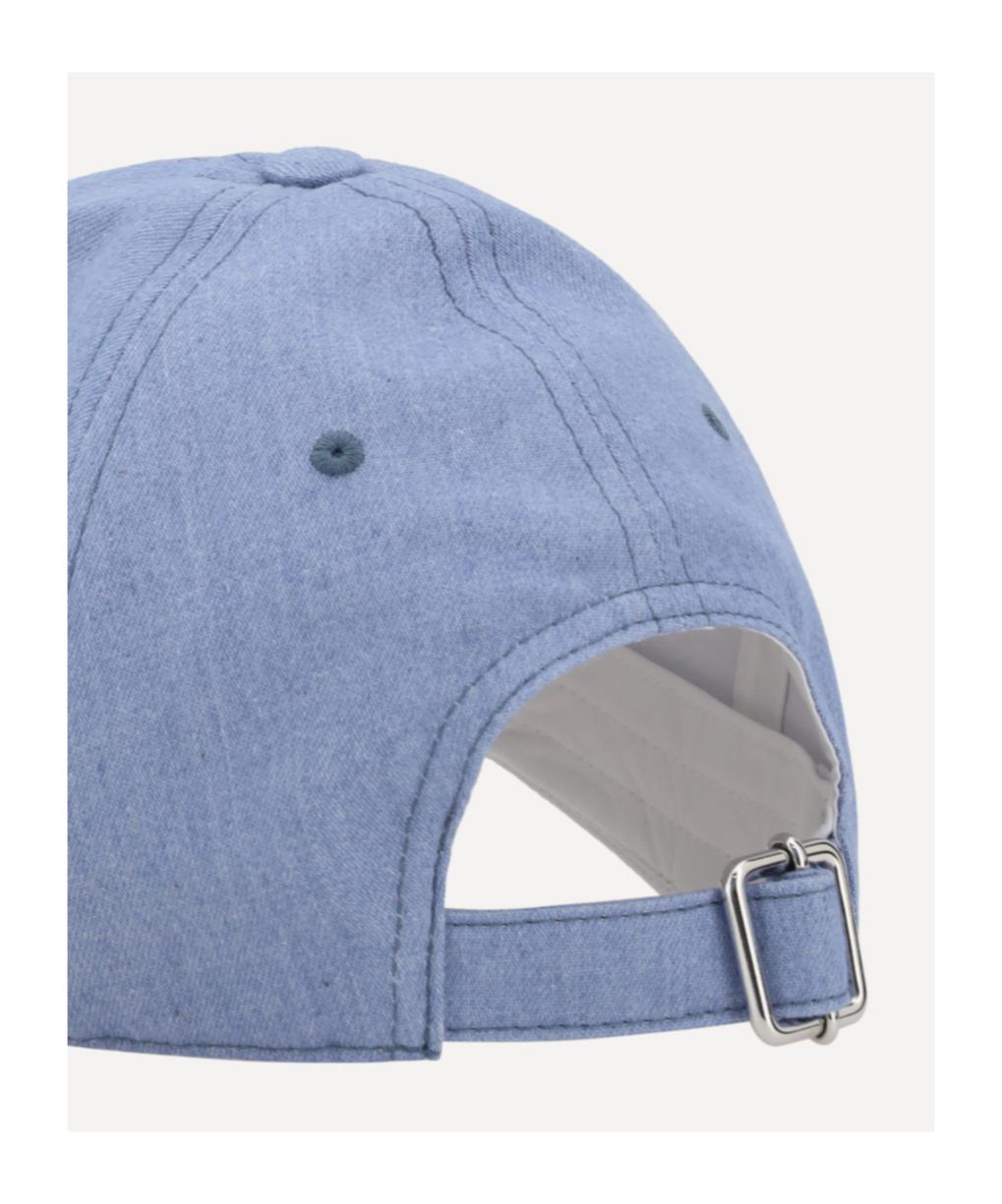 Marni Logo-embroidered Cap In Blue