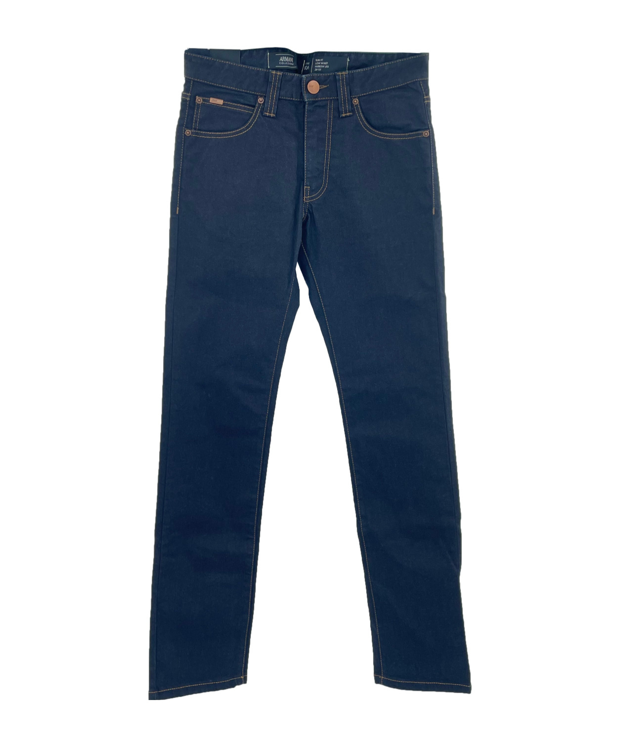 Shop Armani Collezioni Five-pocket Jeans In Blue