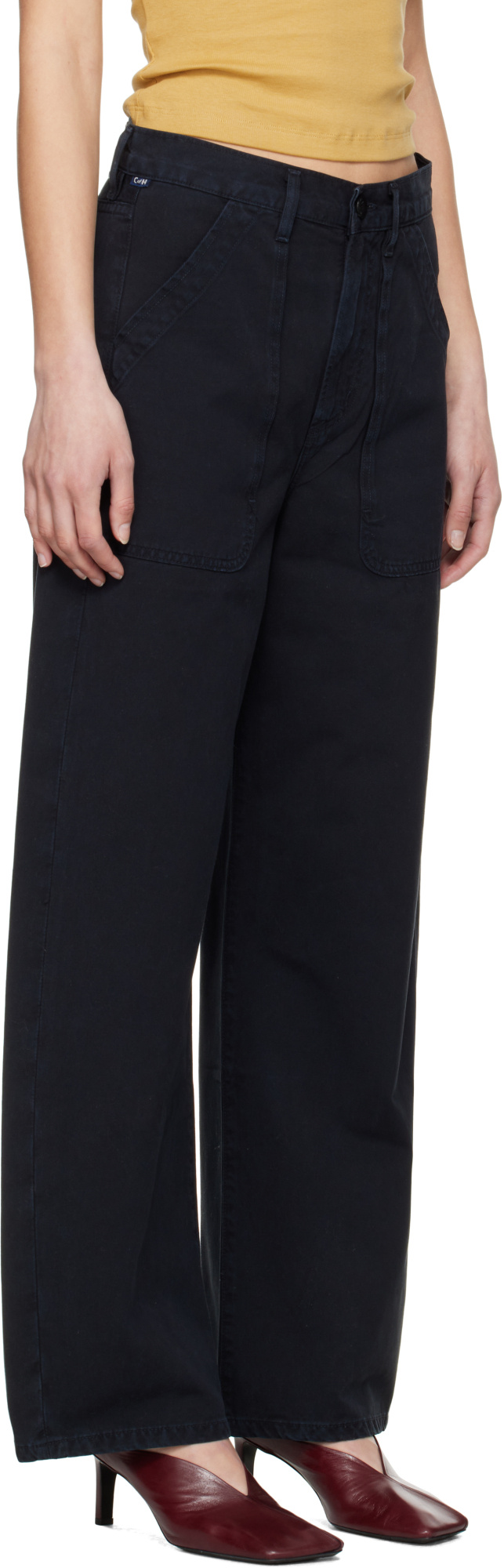 Citizen Of Humanity Ayla Cargo Trousers In Black