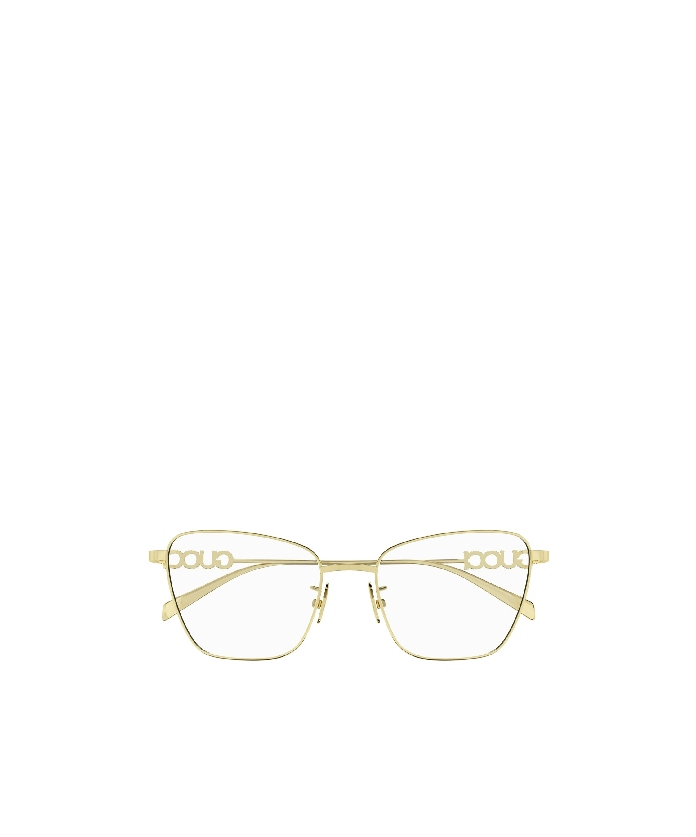 Gucci Geometrically Framed Flat Mirror In Nude