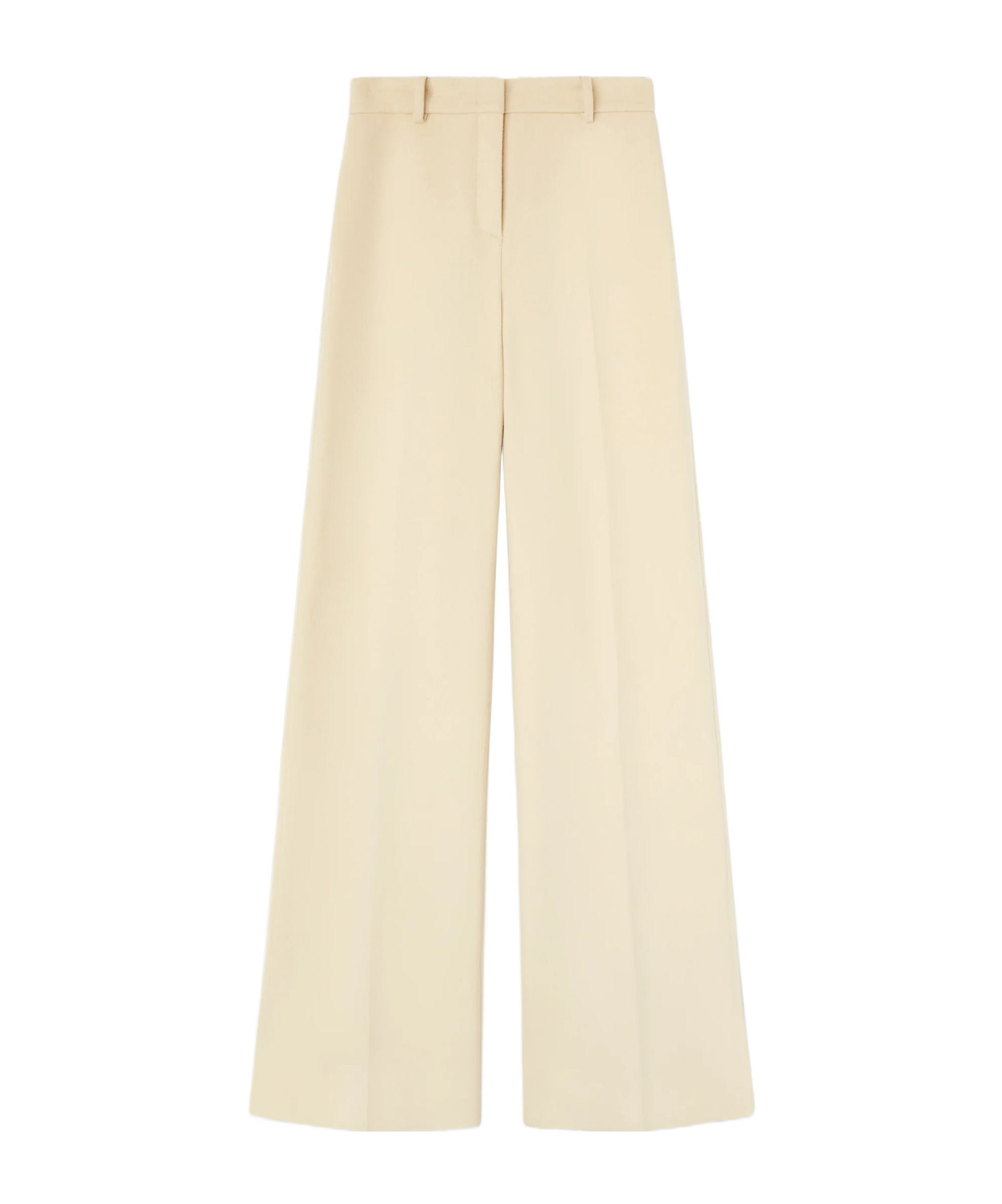 Ermanno Scervino Palazzo Trousers In Virgin Wool In Brown