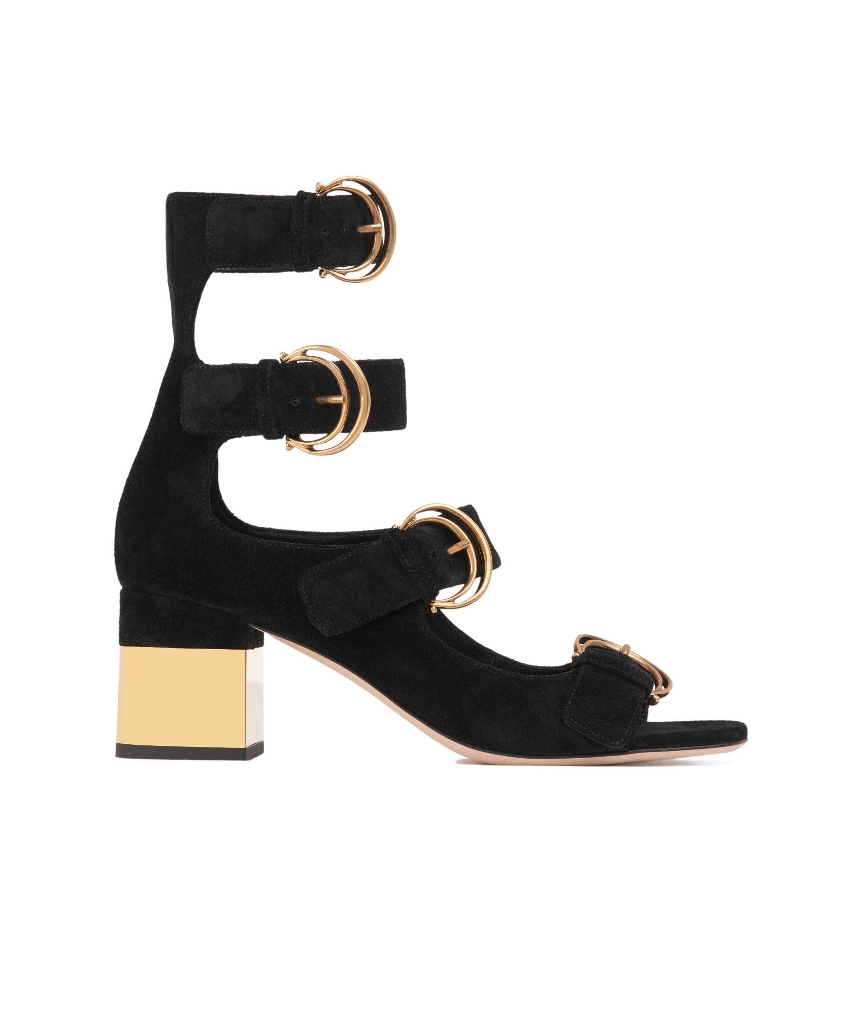 Chloé Woman Sandals Black Size 7 Leather In Black