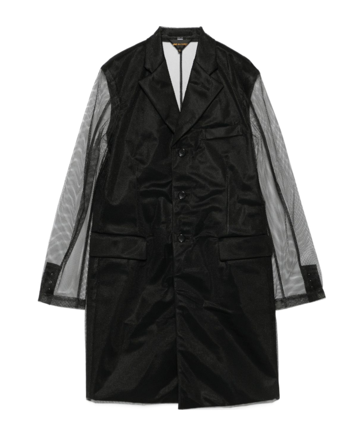 Shop Comme Des Garçons Mesh-overlay Coat