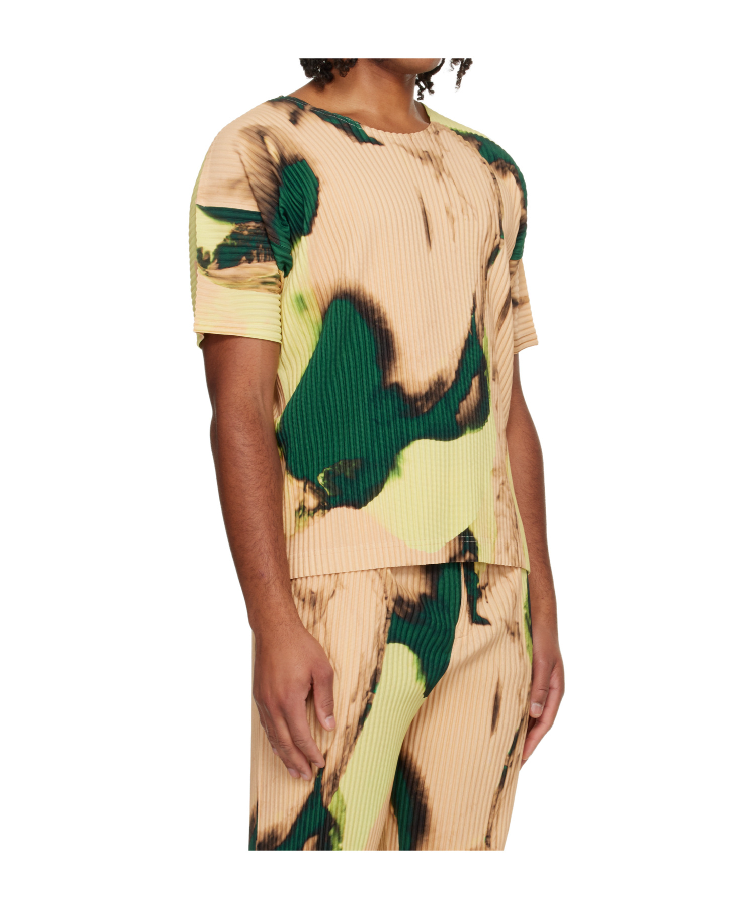 Issey Miyake Multicolor Agate T-shirt In Brown