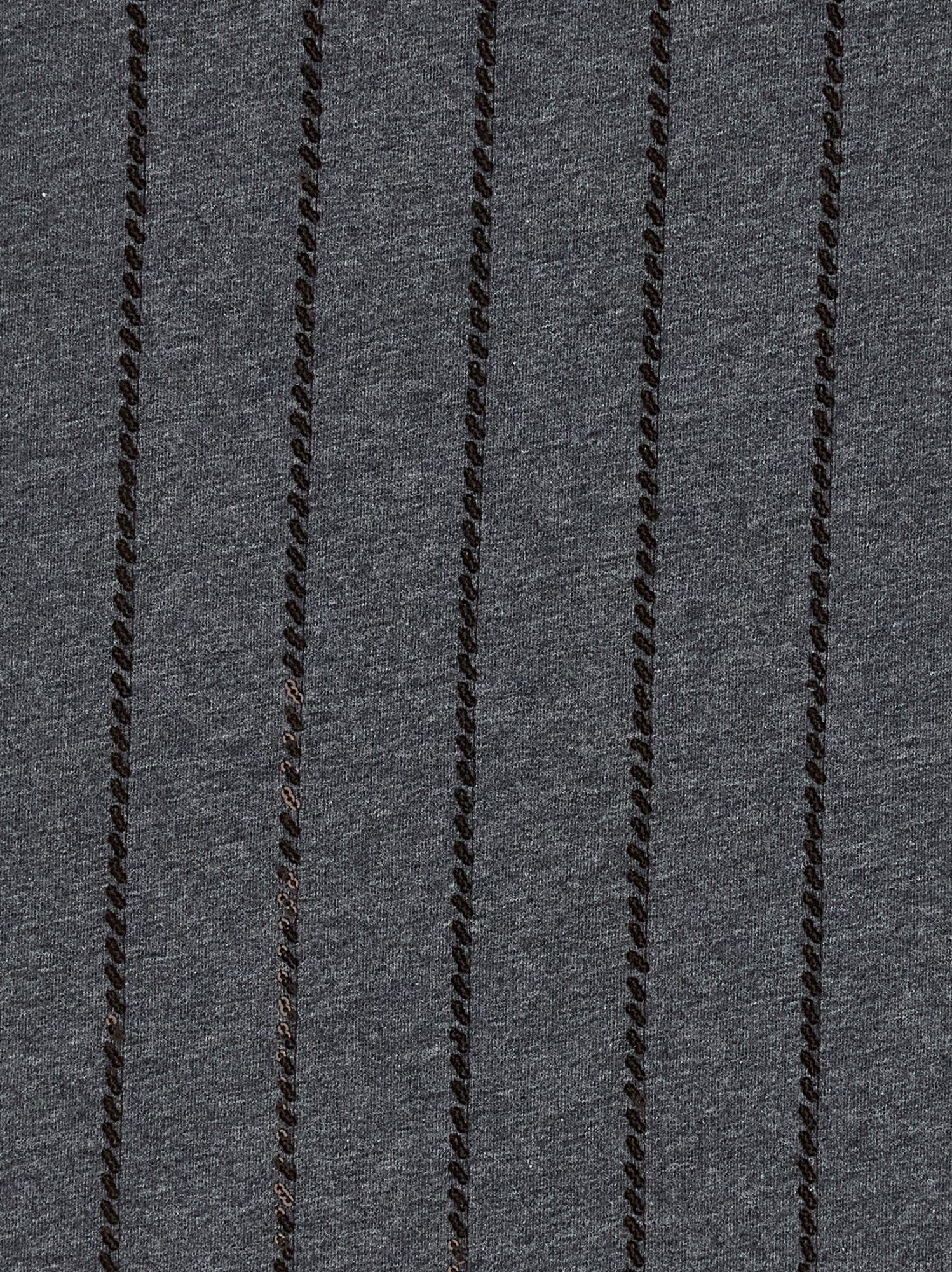 Brunello Cucinelli Sequin High Neck Sleeveless Top With Vertical Stripes In Black