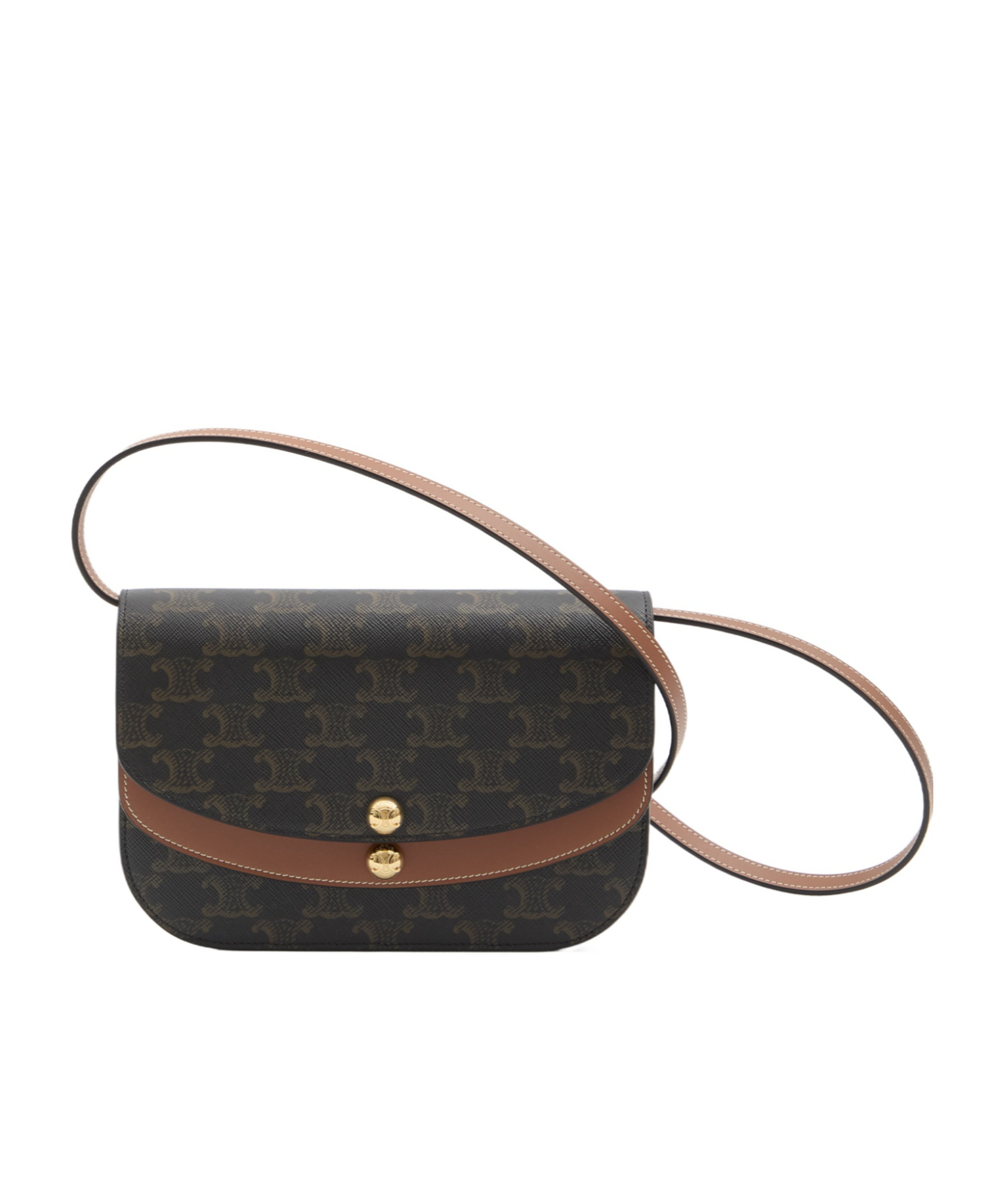 Celine Women Wallet On Chain Crossbody Bag In Brown
