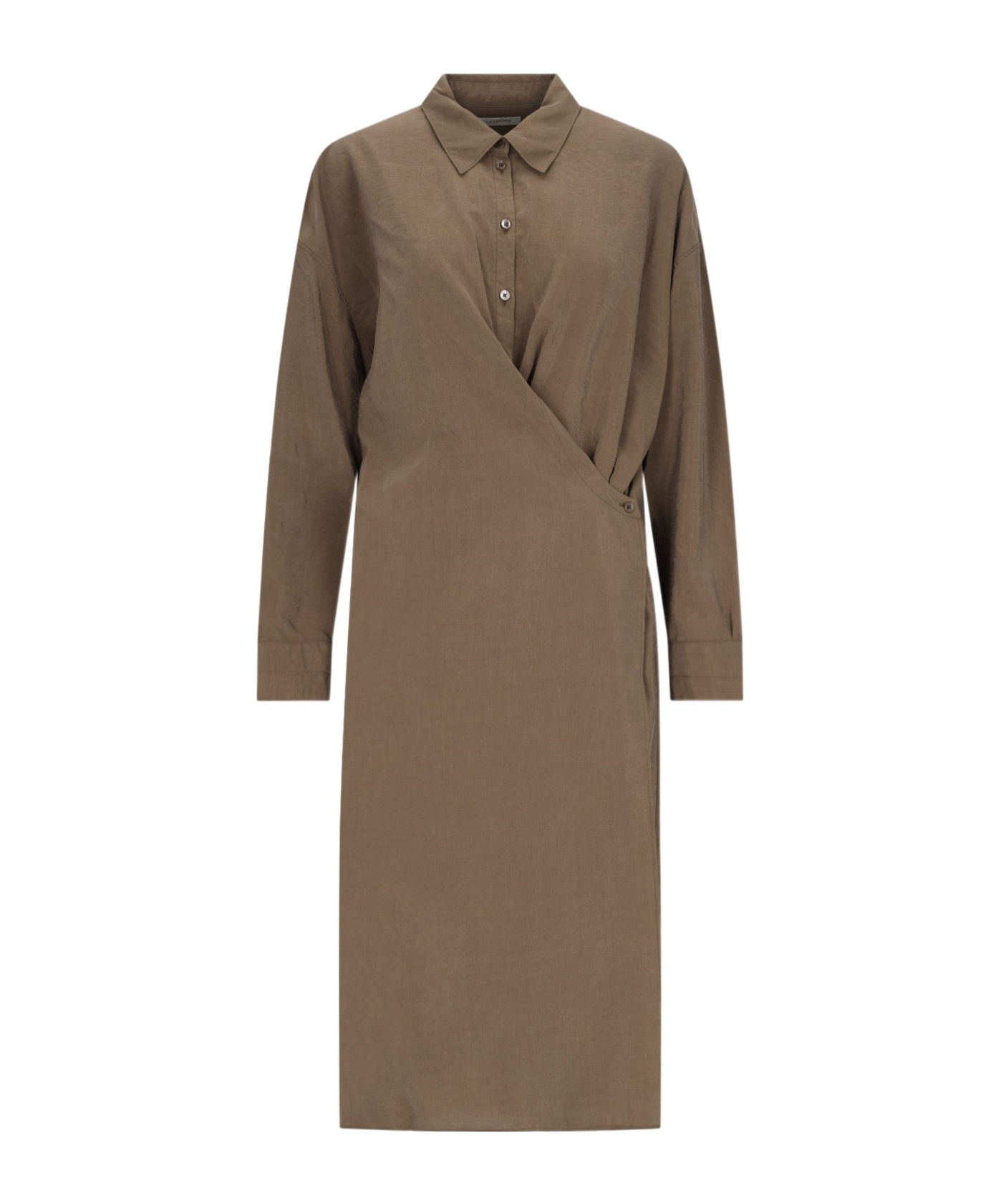 LEMAIRE LEMAIRE STRAIGHT COLLAR TWISTED DRESS