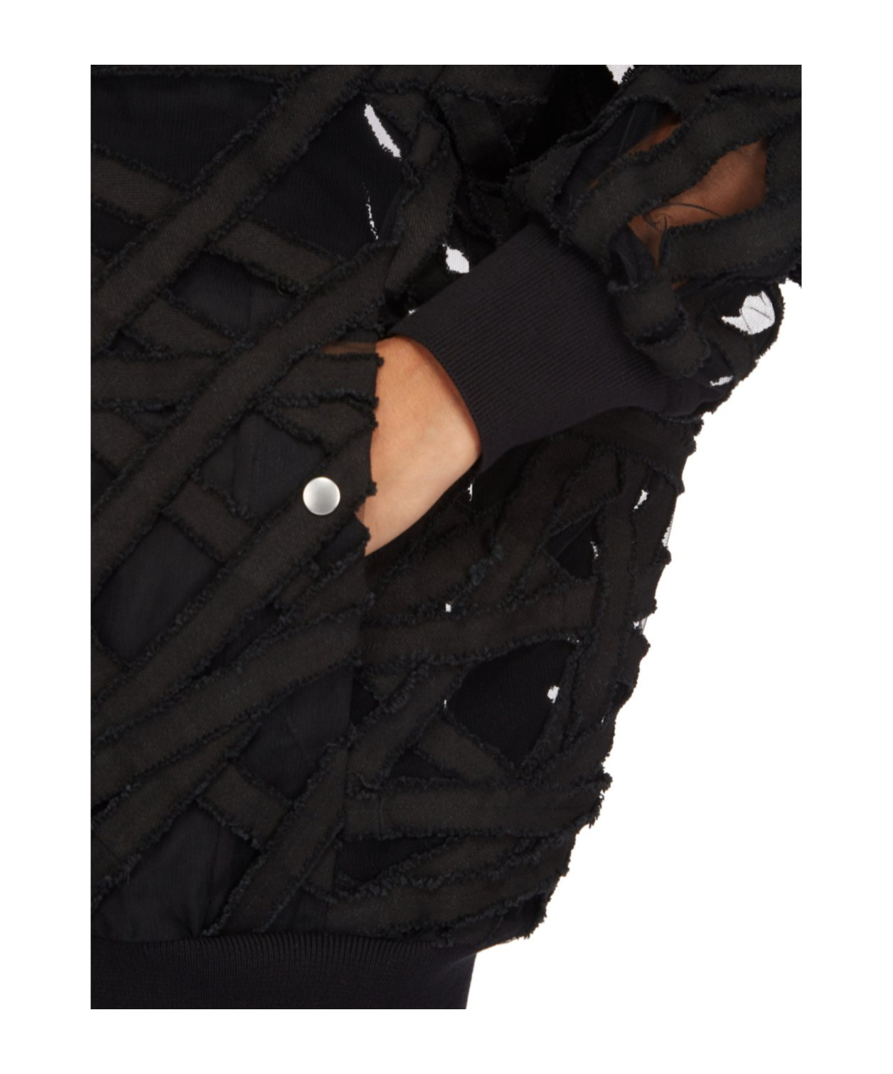 Rick Owens Peter Cut-out Detailed Flight Jacket In Black