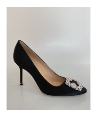 MANOLO BLAHNIK LOGO HIGH HEELS 
