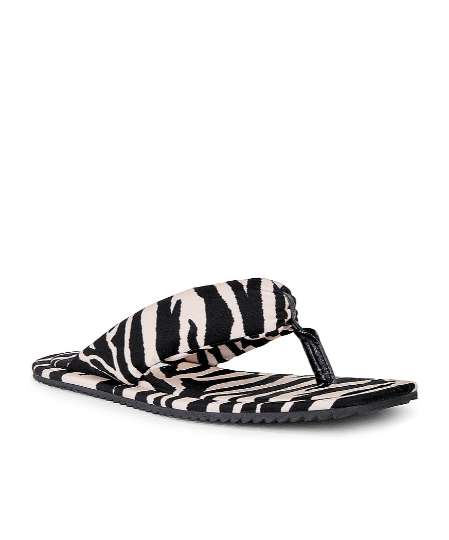 ATTICO ZEBRA-PRINT SQUARE SLIDES