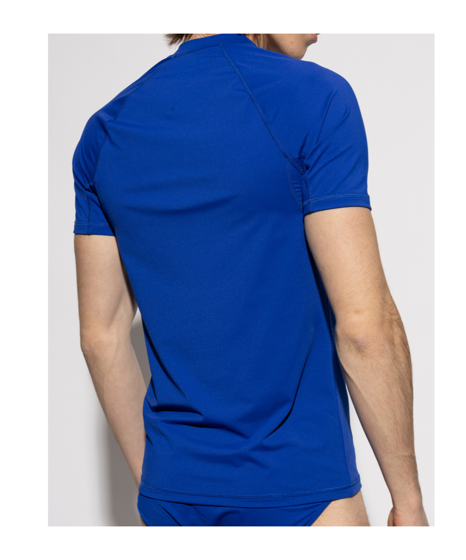 BALMAIN LOGO-APPLIQUÉ SWIMMING T-SHIRT