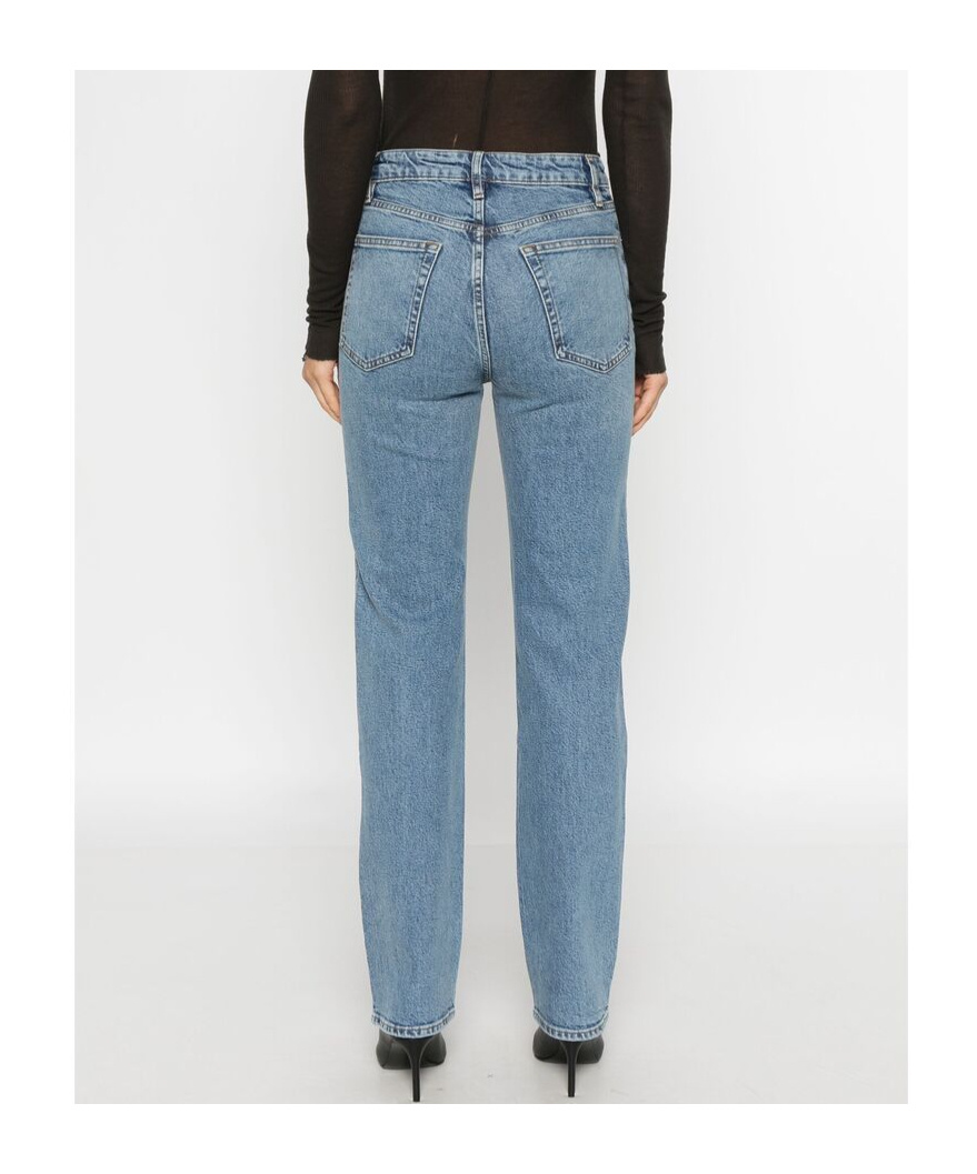 Shop Frame Belt-loop Jeans In Gray
