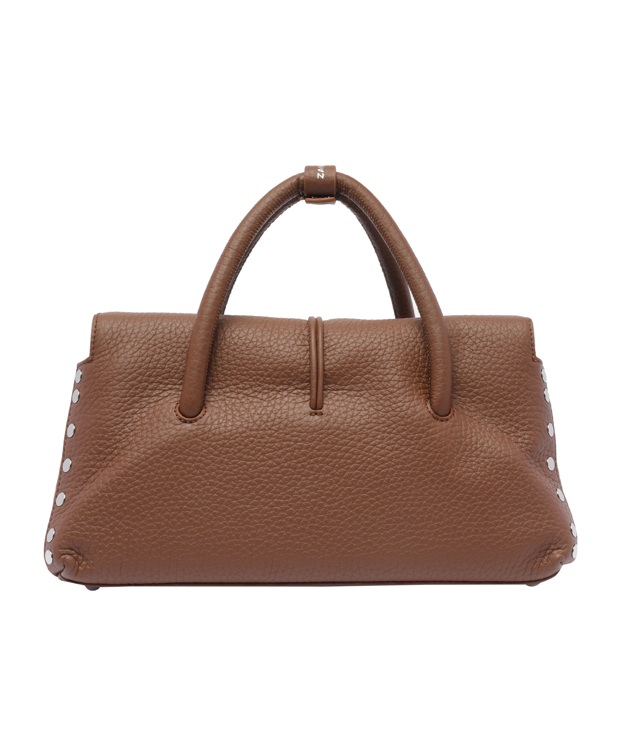 Zanellato Dotta Centauro Small Top Handle Bag In Brown