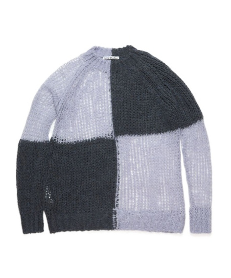 Acne Studios Wide-knit Mesh Shirt In Black
