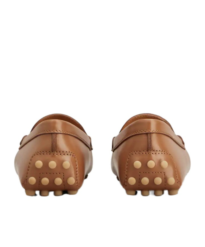 Tod's Round-head Minoccasin-bean Shoes In Brown