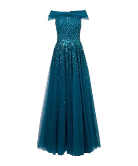 Jenny Packham Bee Crystal-embellished Gown In Green