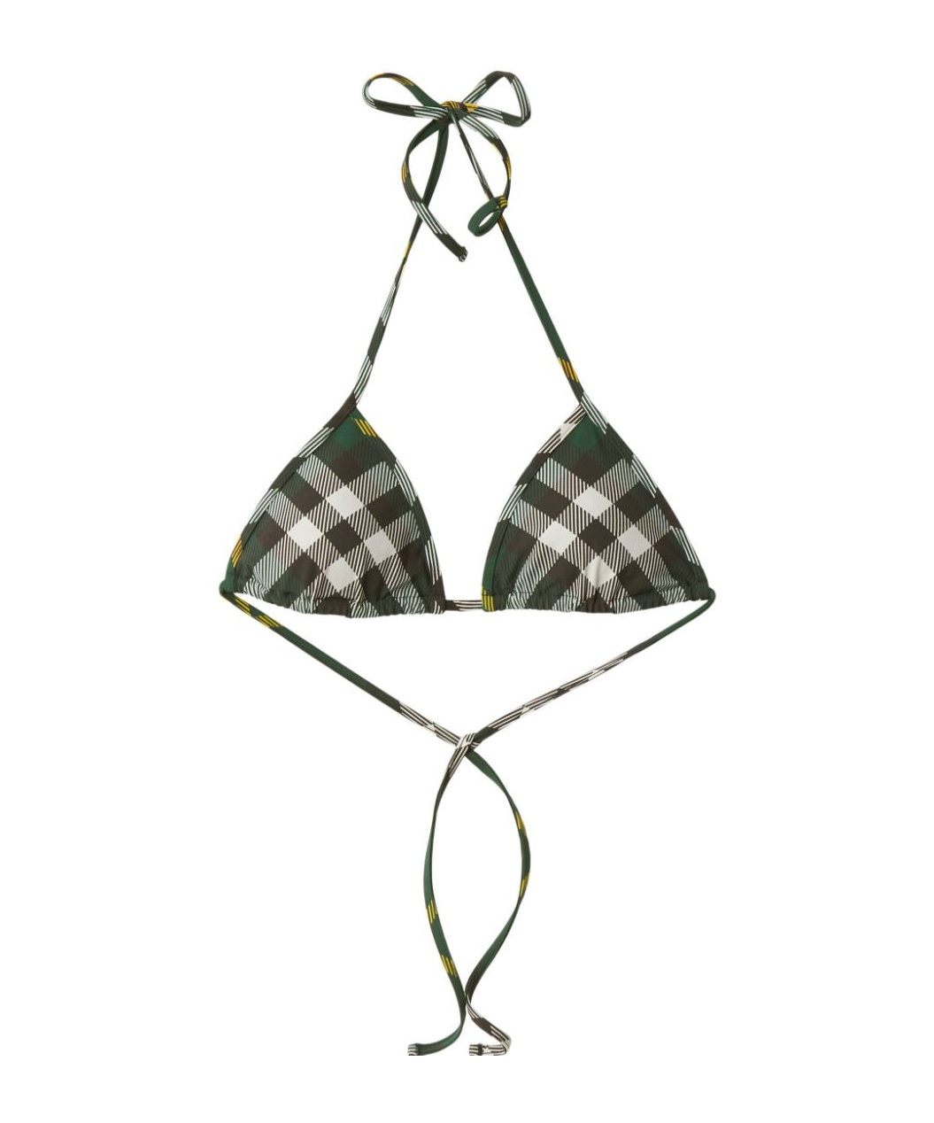 Burberry Women Check Bikini Top In Multicolor