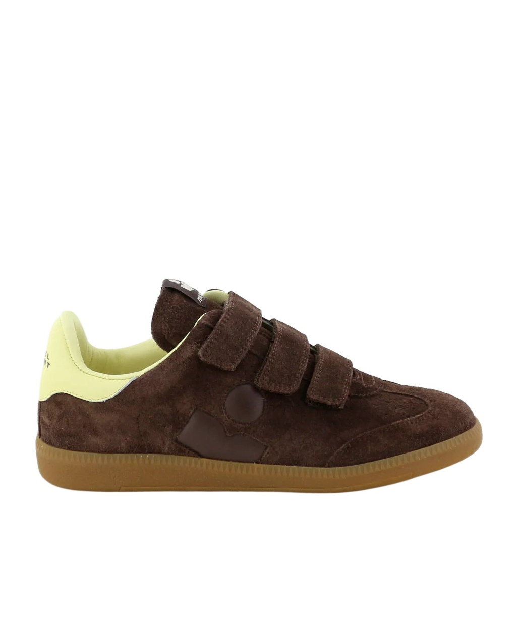 Isabel Marant Beth Leather-trimmed Suede Sneakers In Brown