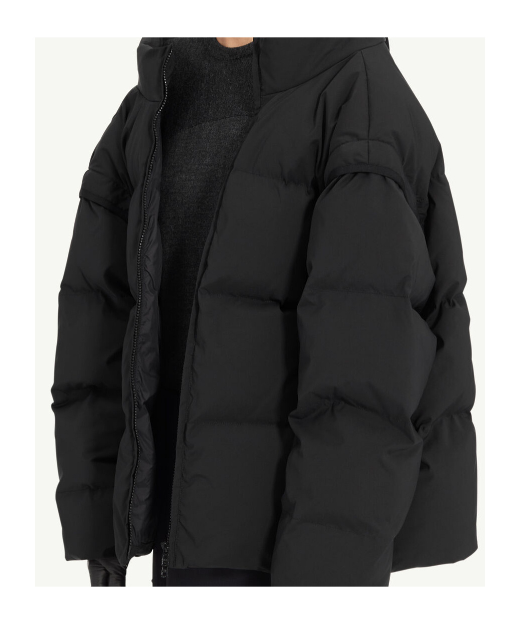 Mm6 Maison Margiela Padded Bomber Jacket In Black
