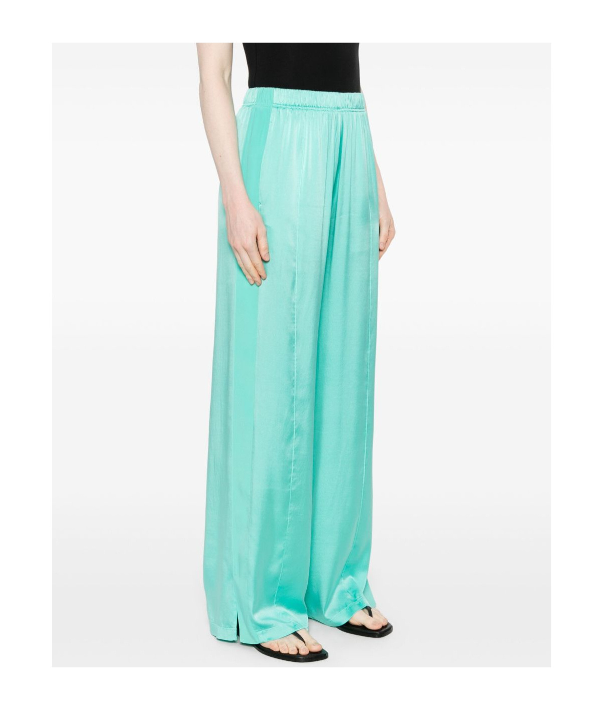 Shop Forte Forte Silk Trousers