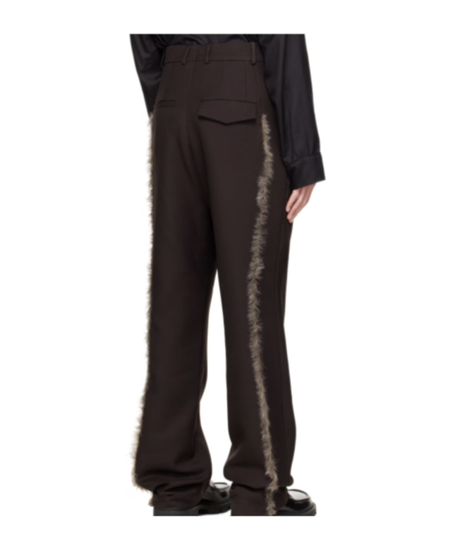 Namacheko Belt-loop Casual Pants In Black