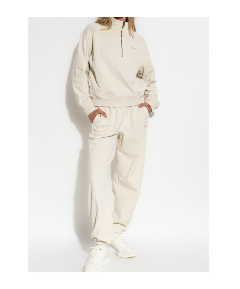 Woolrich Fleece Side-panel Track Pants In White