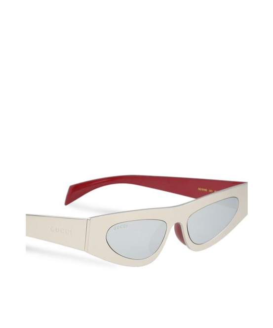 Gucci Cat-eye Frame Sunglasses In White
