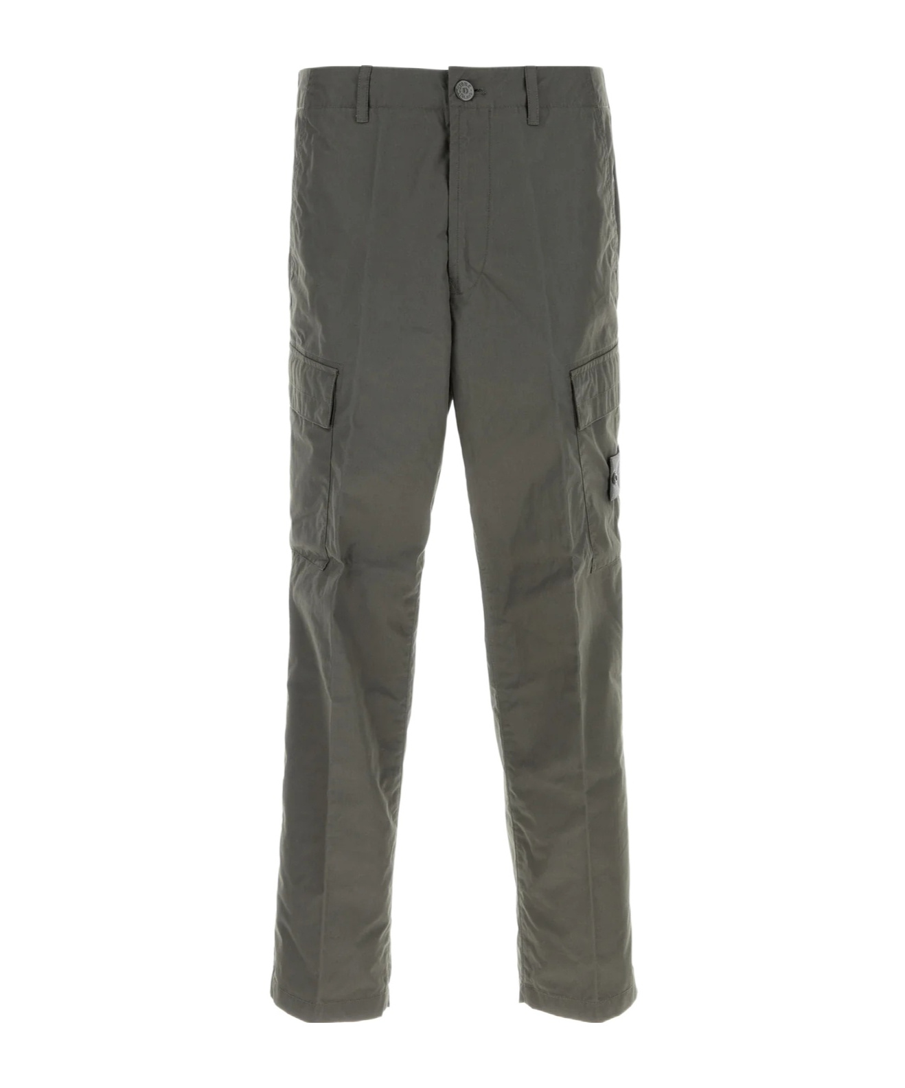 Stone Island Cargo Trousers Featuring Multiple Pockets In Gray