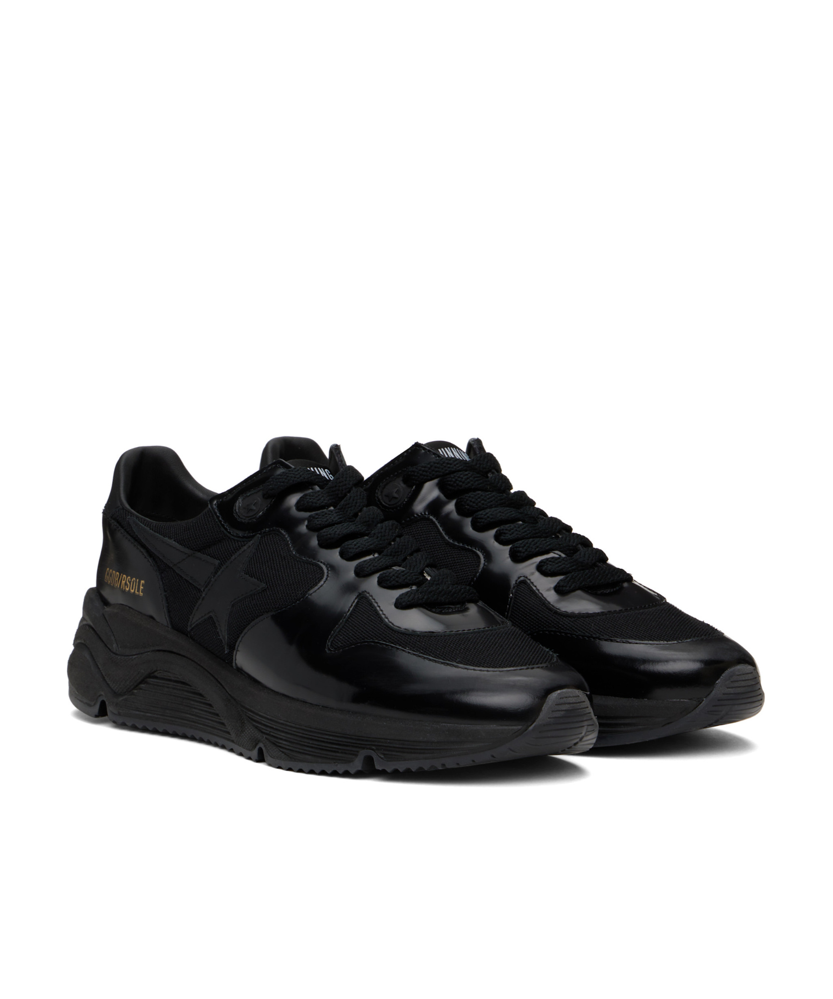 Golden Goose Round Head Low-cut Sneakers In Black