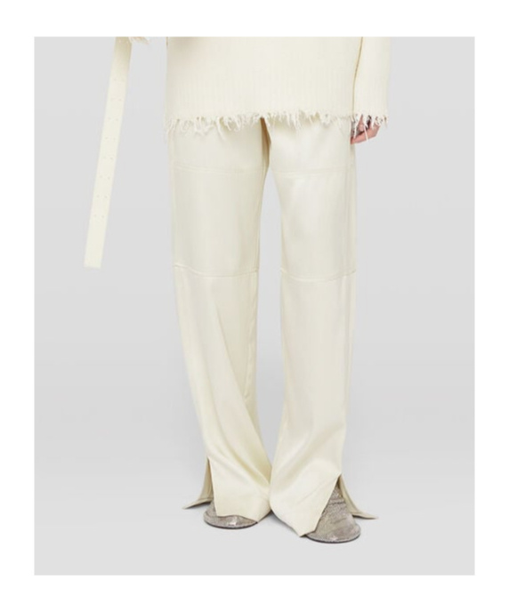 Jil Sander Belt-loop Casual Pants In White