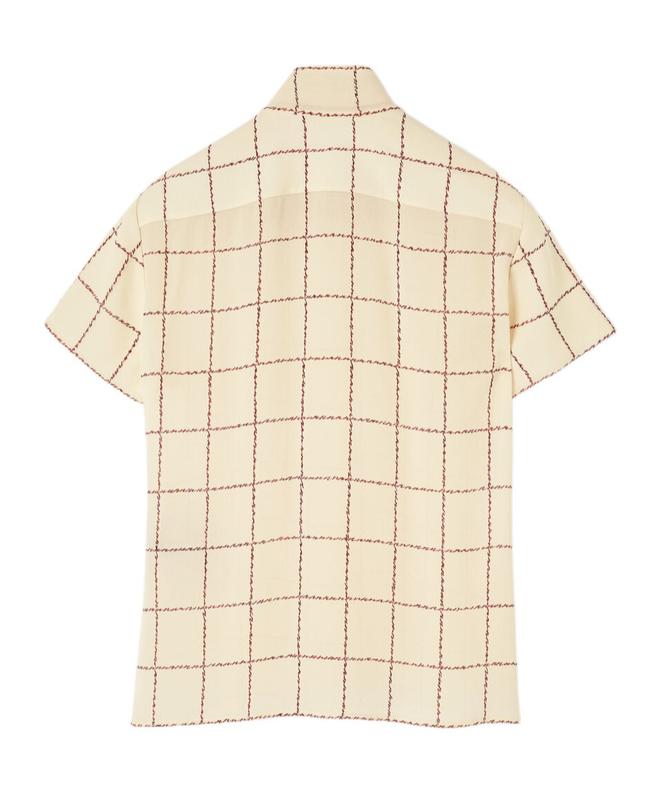 Loro Piana Febe Shirt In Chalk/pecan Syrup Color