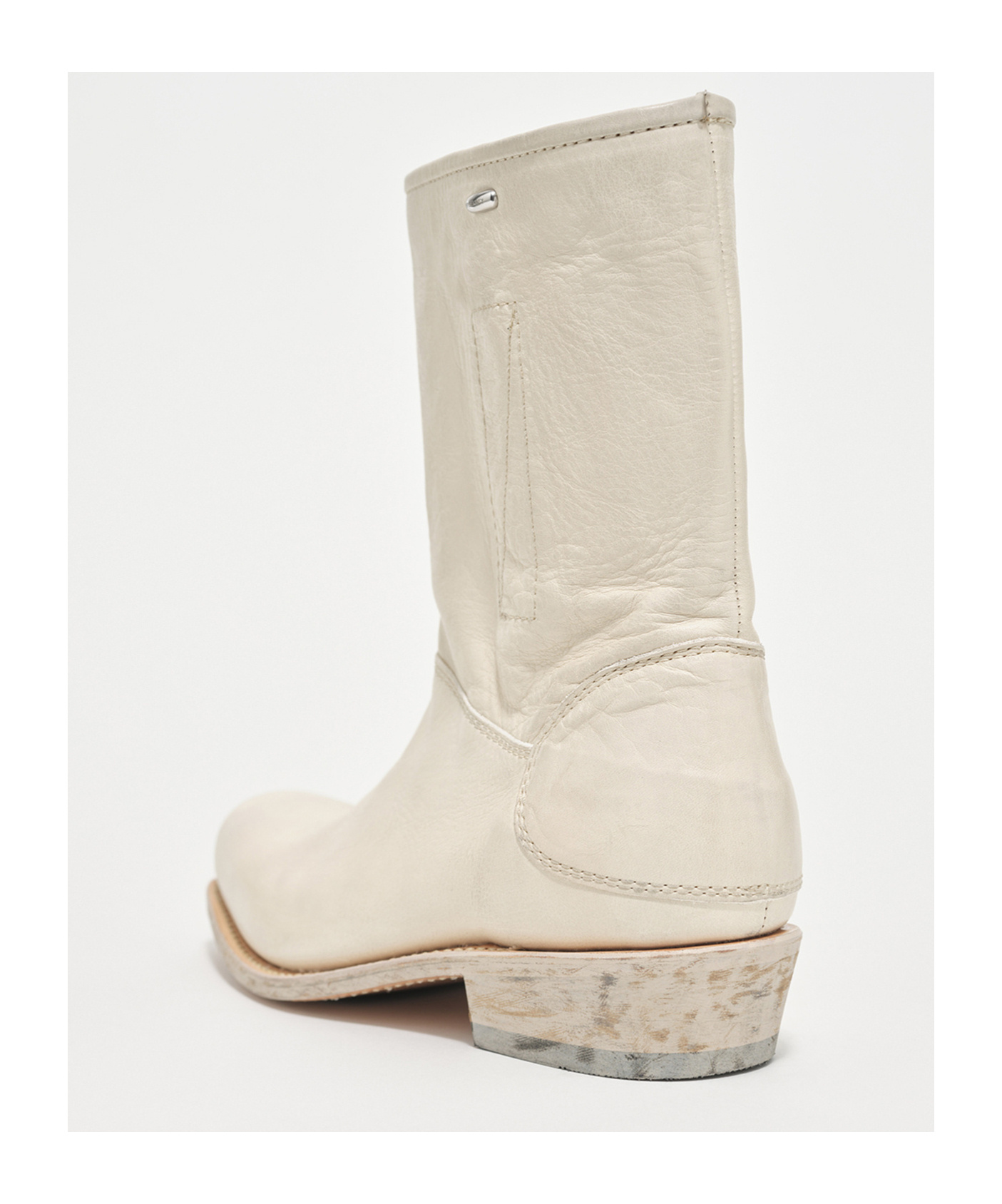 Our Legacy Square-toed Short Boots In Nude