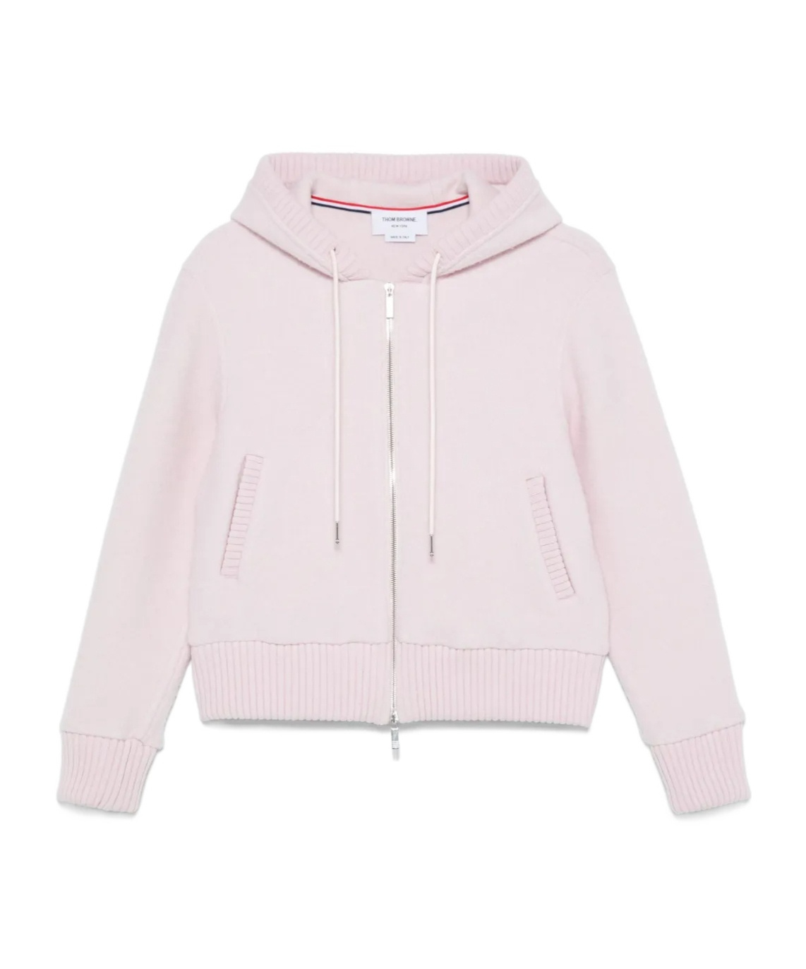 Thom Browne Wool Fleece Full Zip Hoodie