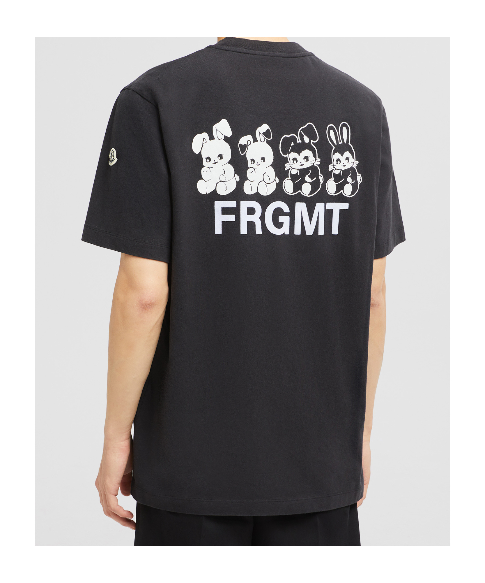 Moncler X Frgmt Logo Cartoon T-shirt In Black