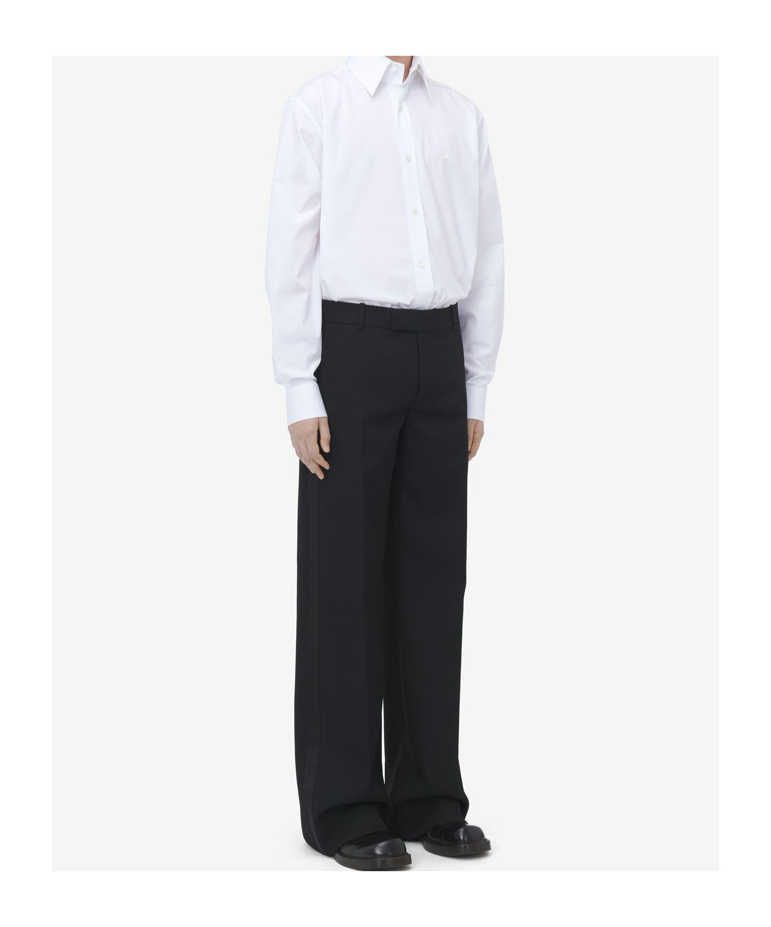Alexander Mcqueen Low-waist Suit Pants In Black