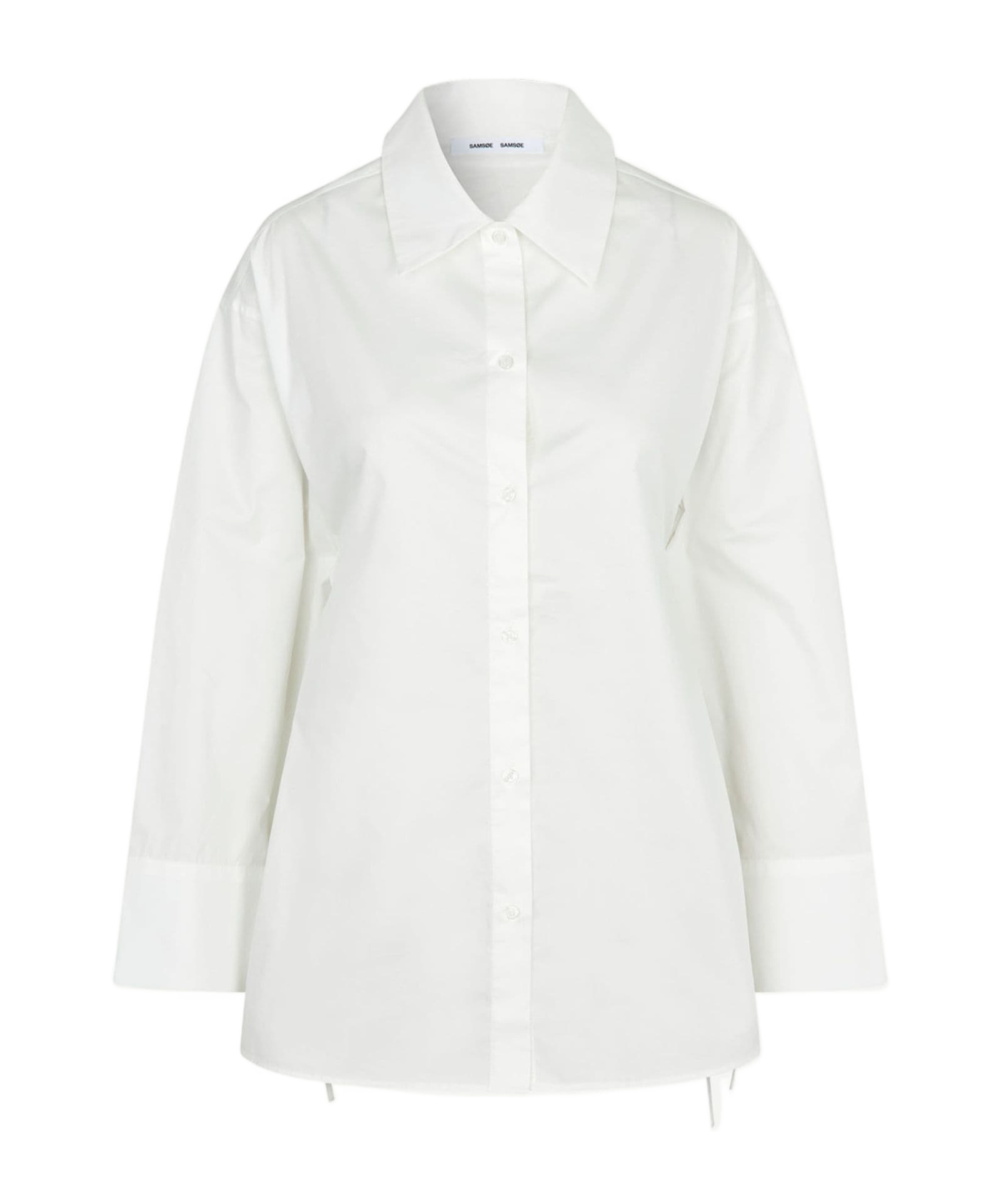 Samsoe & Samsoe Sacata Long-sleeved Shirt In White