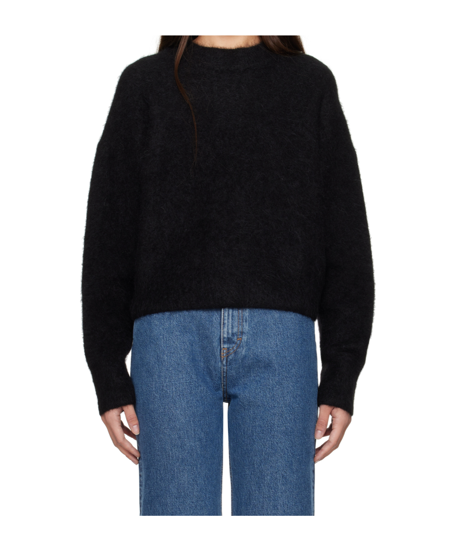 Filippa K Black Fluffy Sweater In Black