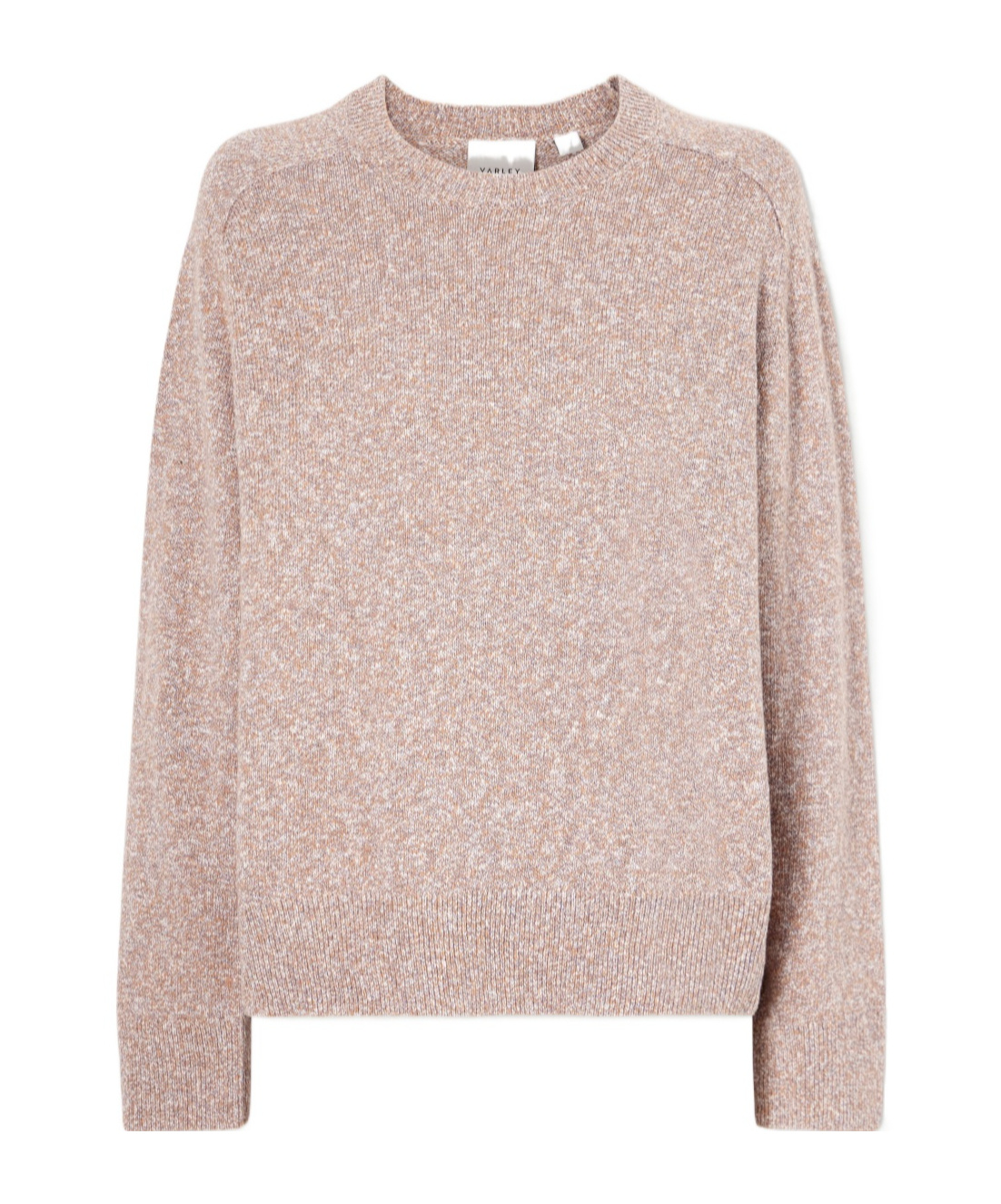 Varley Organic Cotton And Linen-blend Sweater In Pink